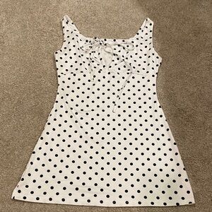 White Polka Dot Dress